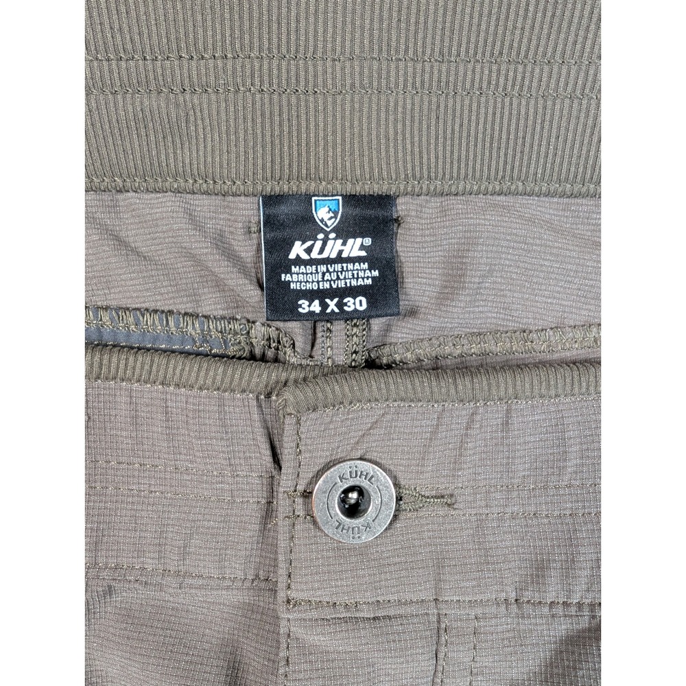 Kuhl Deceptr Mens 34x30 Brown Tuff Lite Stretch Hiking Travel Pants UPF 50 - Picture 3 of 10